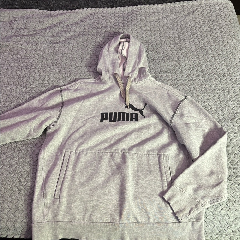 PUMA Gray Sweater with Classic Logo